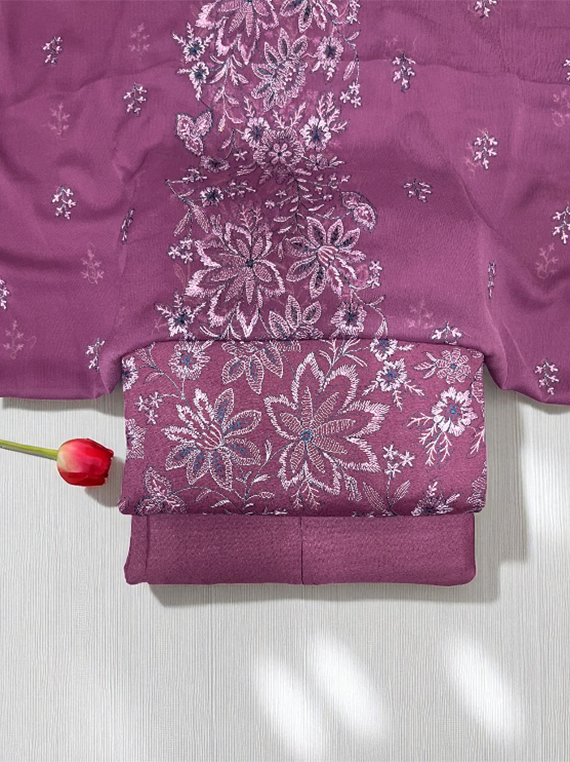 Frosty Charm Embroidered Karandi Edit25 Vol-25DK01 (25DK01-10)