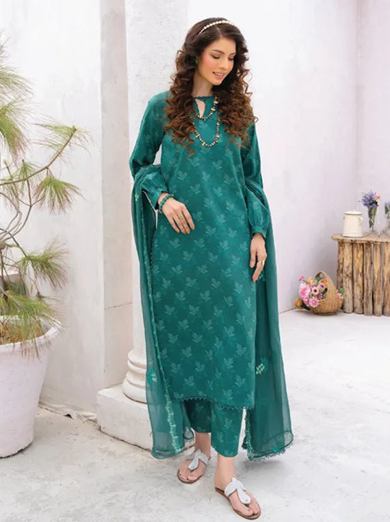 Gardenia Printed lawn Collection 2024 Vol-3 By HumDum (D-02)