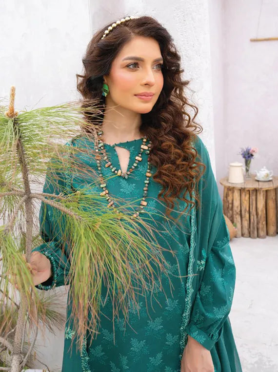 Gardenia Printed lawn Collection 2024 Vol-3 By HumDum (D-02)