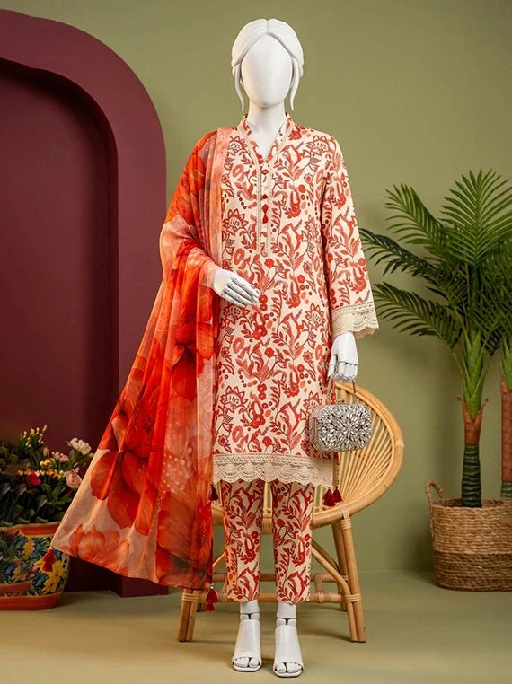 Gazal by ABC Printed Viscose Unstitched Collection'26 (D-08)