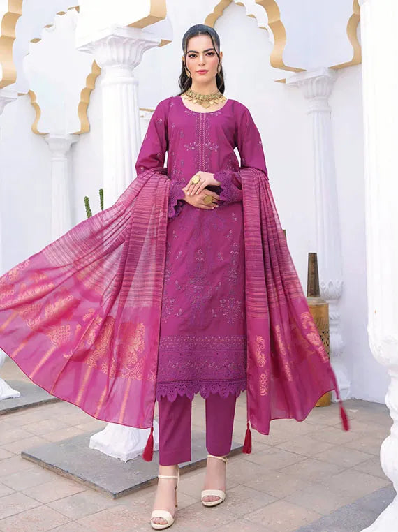 Ghazal Embroidered Lawn Collection 2025 By Riaz Arts (D-01)