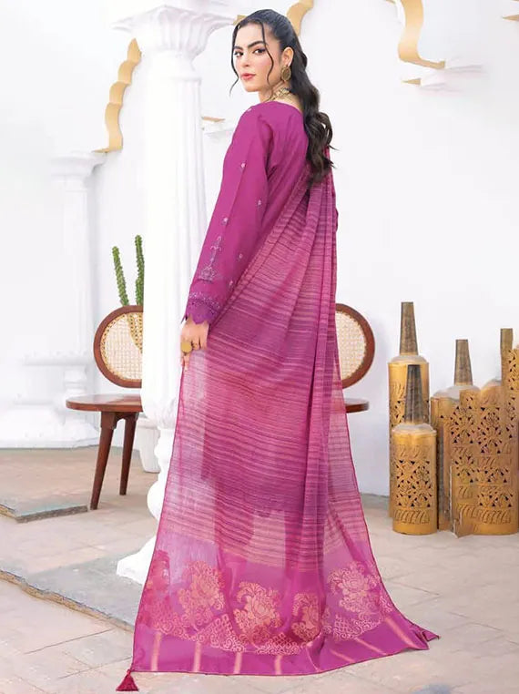 Ghazal Embroidered Lawn Collection 2025 By Riaz Arts (D-01)