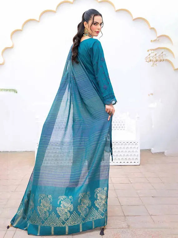 Ghazal Embroidered Lawn Collection 2025 By Riaz Arts (D-03)