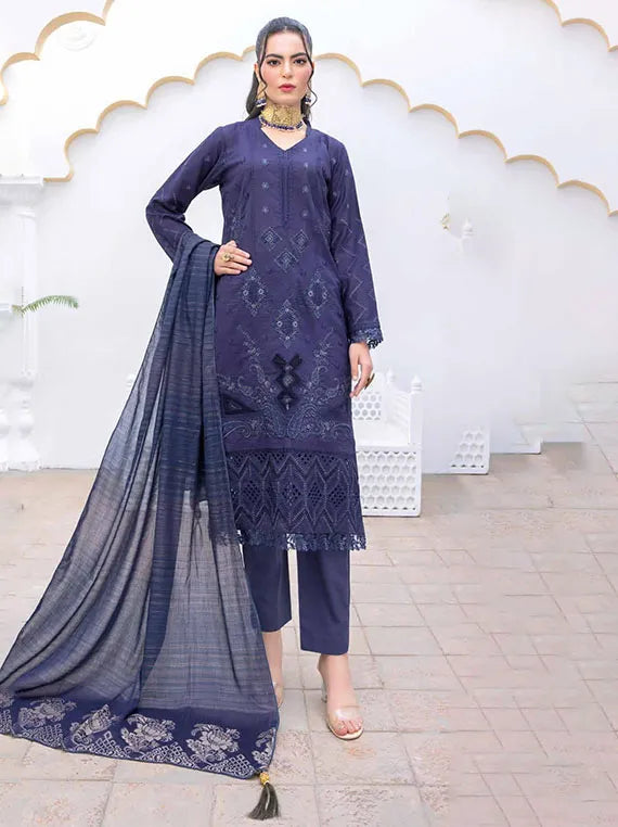 Ghazal Embroidered Lawn Collection 2025 By Riaz Arts (D-05)