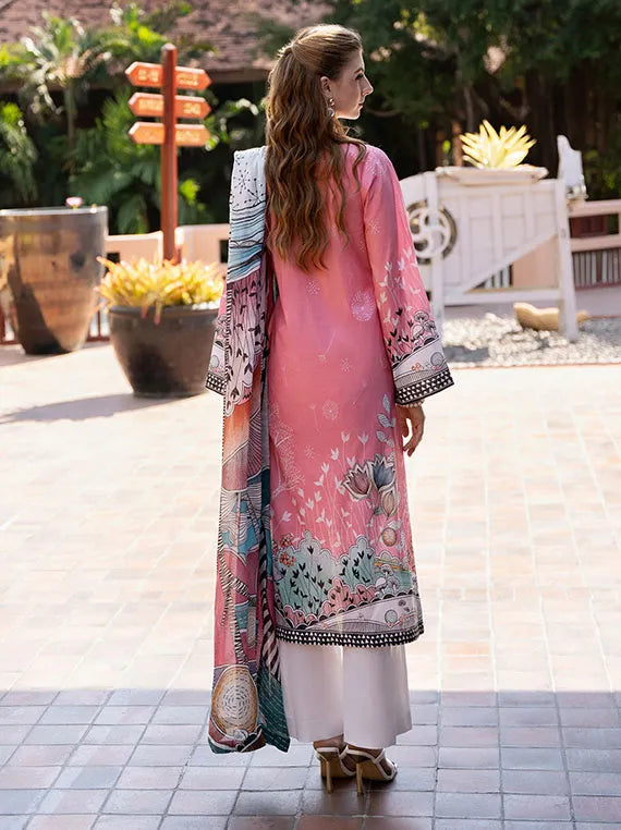 Ghazal Luxury Lawn Collection 2025 By Ramsha (G-07)