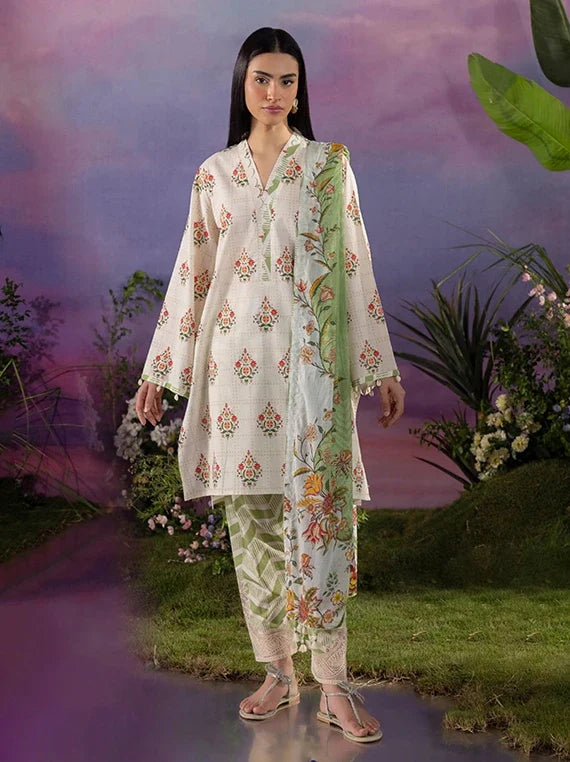 Golden Season by Gul Ahmed Printed Cotton Unstitched Collection 2026 (CBE-62008)