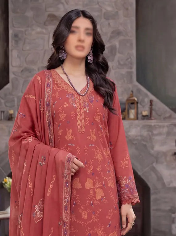 Grace by Fantak Unstitched Embroidered Viscose Collection'26 V-529 (D-03)