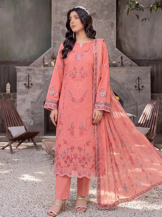 Grace by Fantak Unstitched Embroidered Viscose Collection'26 V-529 (D-07)
