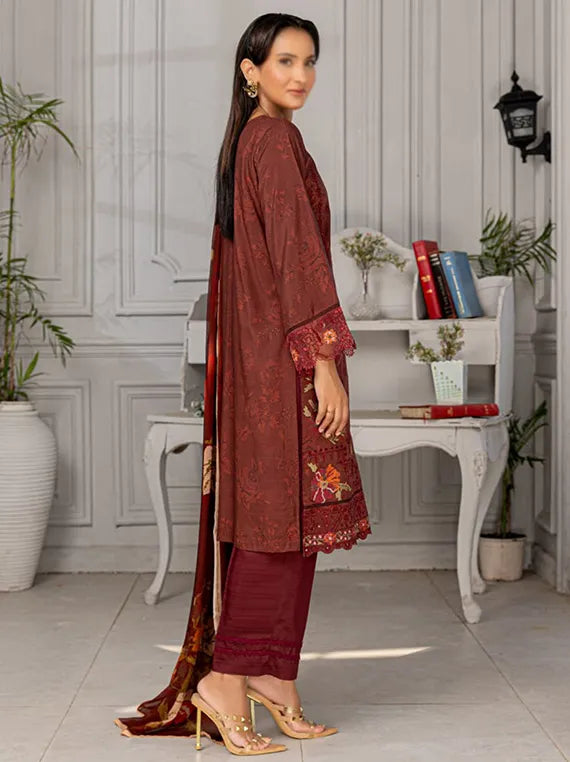 Grace Embroidered Viscose Collection 2025 By Fantak (D-03)