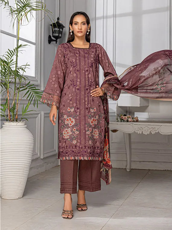 Grace Embroidered Viscose Collection 2025 By Fantak (D-07)