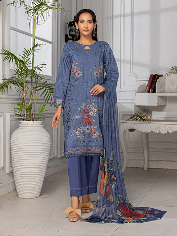 Grace Embroidered Viscose Collection 2025 By Fantak (D-08)