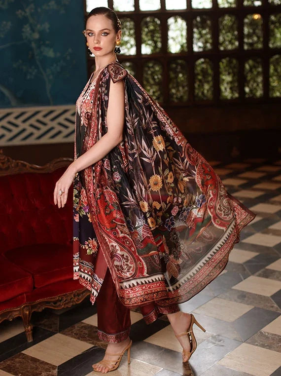 Gul Ahmed Printed Silk Unstitched Collection 2026 (S-62025)