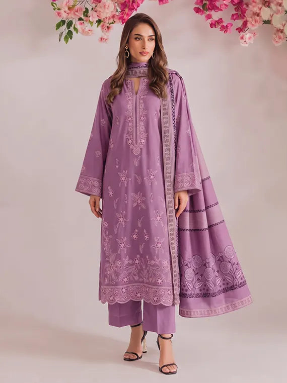 Gul Bano by Eleganza Unstitched Embroidered Winter Collection'26 V-119 (D-07)