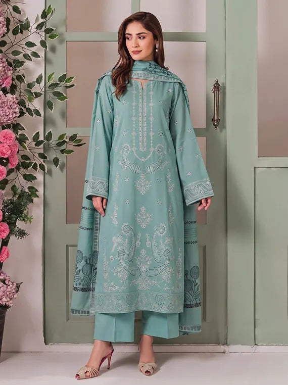 Gul Bano by Eleganza Unstitched Embroidered Winter Collection'26 V-119 (D-08)