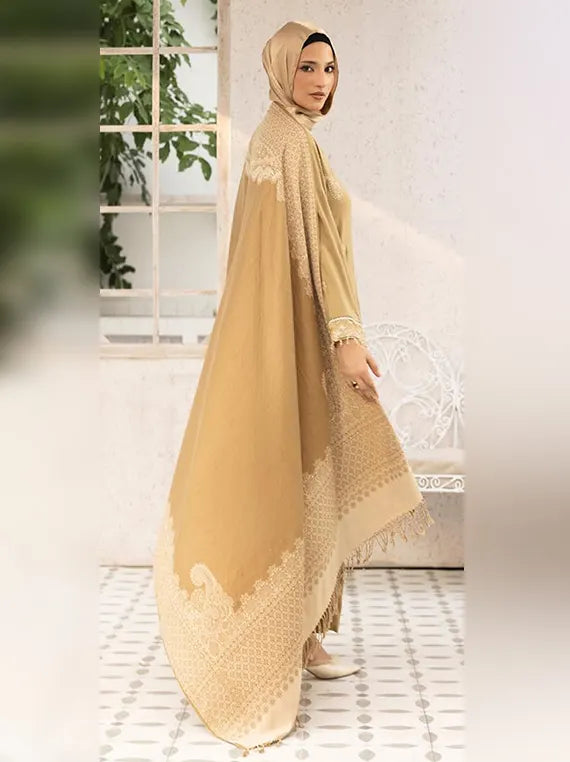 Gul-E-Zarki Leather Peach Unstitched Collection'26 (D-05)