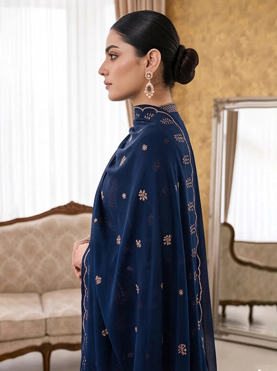 Gul Noor By Manizay Embroidered Karandi 2026 (D-02)