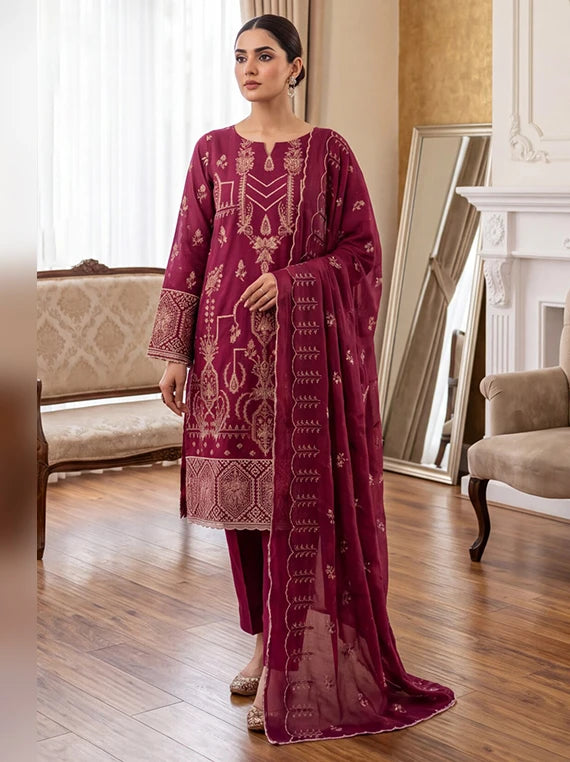 Gul Noor By Manizay Embroidered Karandi 2026 (D-03)