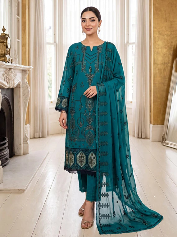 Gul Noor By Manizay Embroidered Karandi 2026 (D-05)