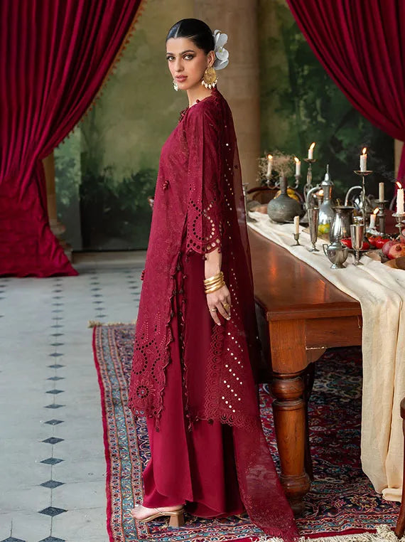 GulAhmed Festive Embroidered Lawn Collection 2026 (FE-52015)