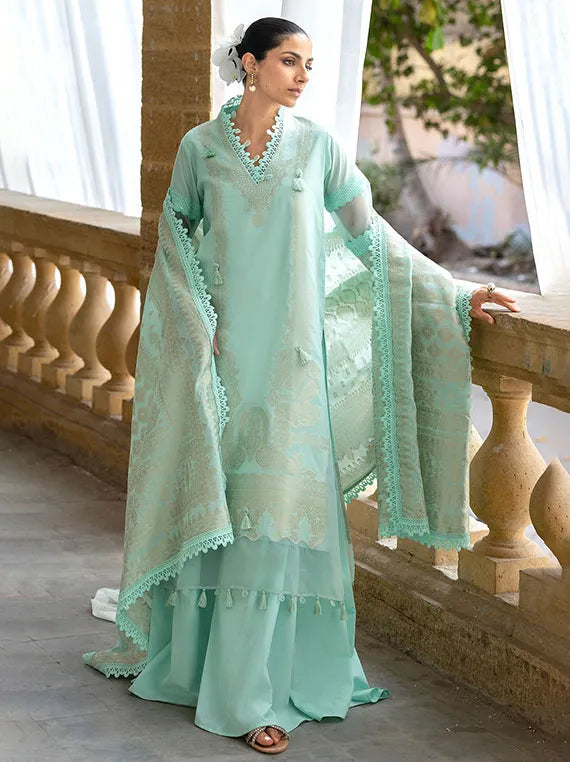 GulAhmed Festive Embroidered Lawn Collection 2026 (FE-52021)