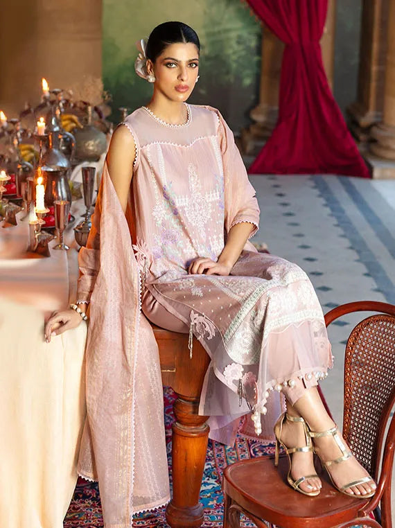 GulAhmed Festive Embroidered Lawn Collection 2026 (FE-52024)