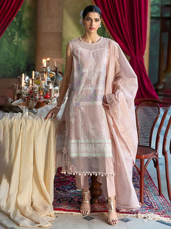 GulAhmed Festive Embroidered Lawn Collection 2026 (FE-52024)
