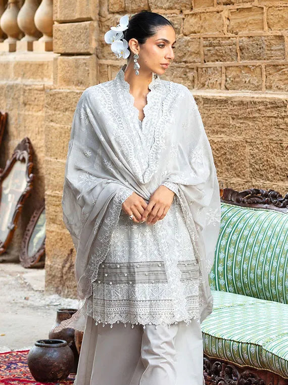 GulAhmed Festive Embroidered Lawn Collection 2026 (FE-52130)