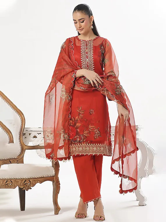 GulAhmed Luxury Embroidered Eid collection 2024 (FE-42077)