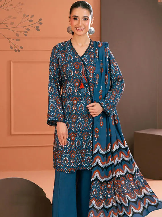GulAhmed Printed Embroidered Khaddar Collection 2026 (LT-52031)
