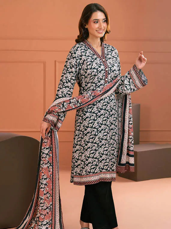GulAhmed Printed Embroidered Khaddar Collection 2026 (LT-52036)