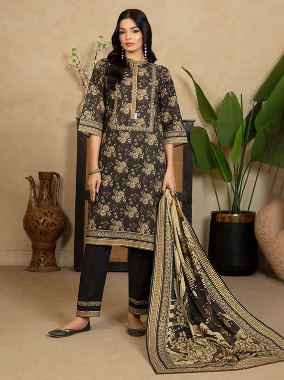 GulAhmed Printed Embroidered Khaddar Collection 2026 (WNS-52066)
