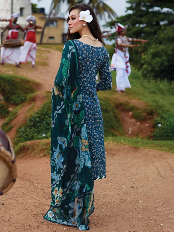 Gulaal Luxury Lawn Collection 2025 Vol-01 (05-Chloe)