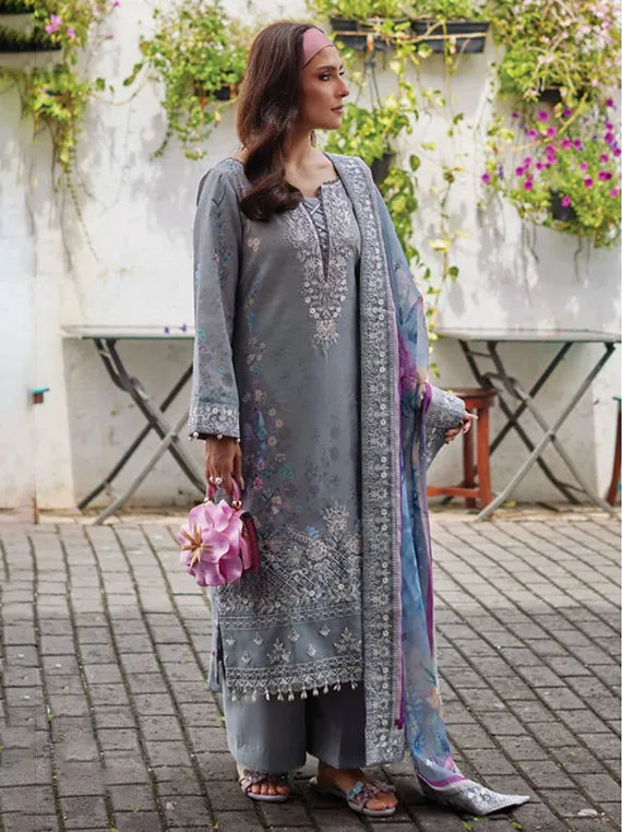 Gulaal Luxury Lawn Collection 2025 Vol-01 (09-Carla)