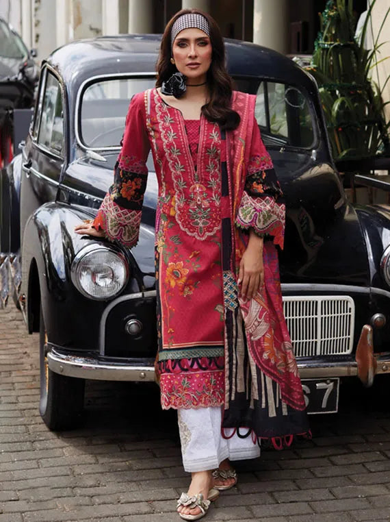 Gulaal Luxury Lawn Collection 2025 Vol-01 (11-Amelia)