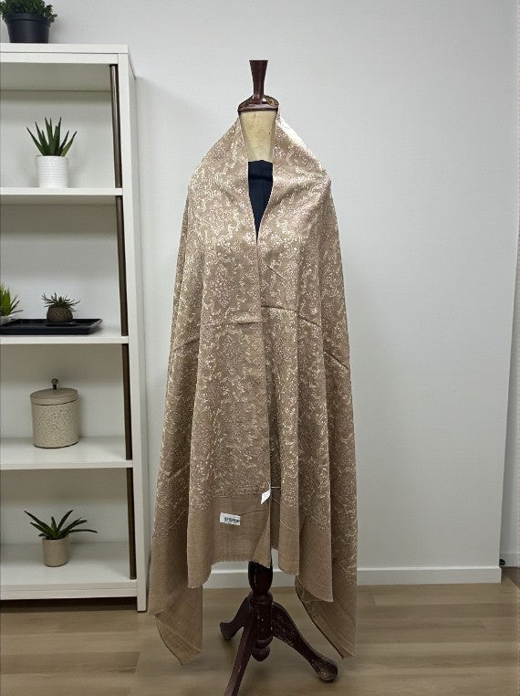 Guldasta Embroidered Sequins Jall Wool Shawl Edit 2025 (25DS08-02)