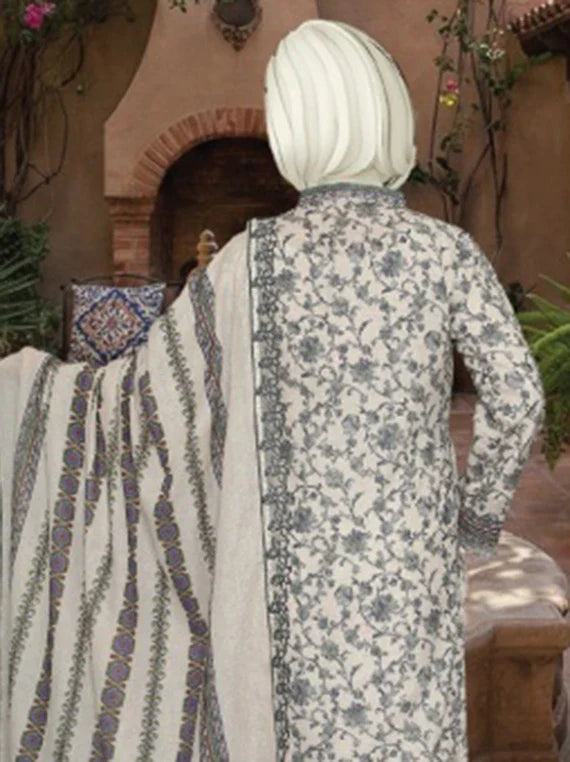 HAREEM Printed Embroidered Lawn Collection 2026 By ABC (D-05)