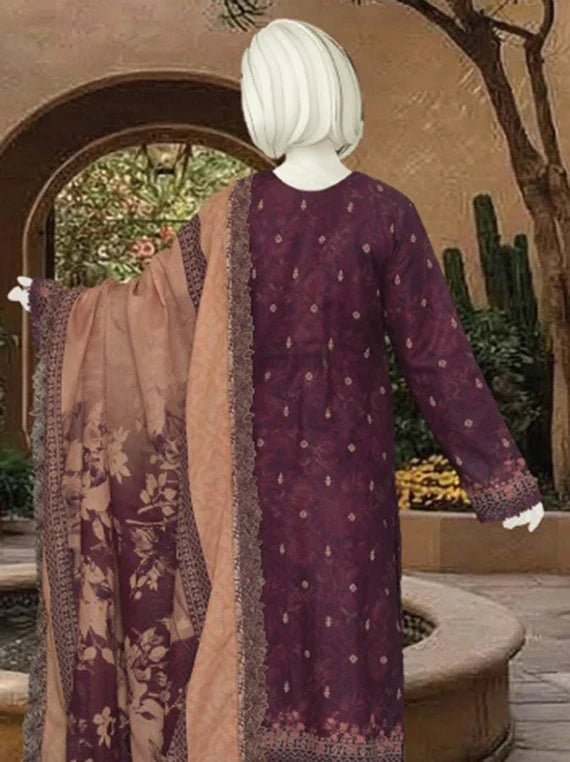 HAREEM Printed Embroidered Lawn Collection 2026 By ABC (D-06)