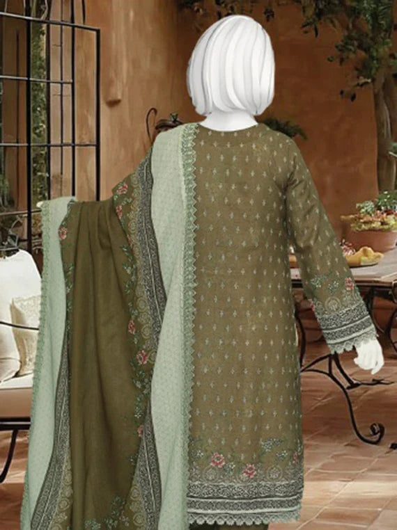 HAREEM Printed Embroidered Lawn Collection 2026 By ABC (D-11)