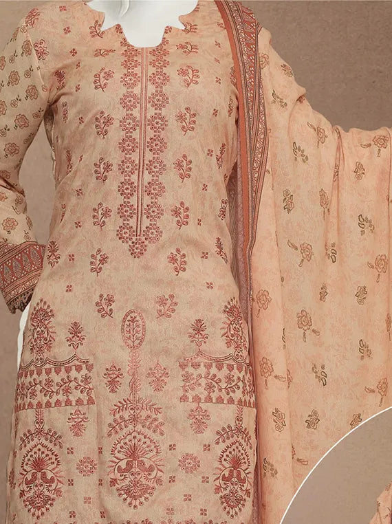 Haya Embroidered Printed Karandi Collection 2025 by ABC (D-01)