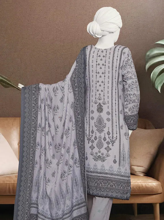 Haya Embroidered Printed Karandi Collection 2025 by ABC (D-02)
