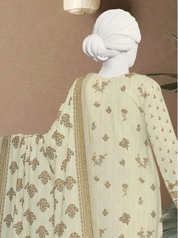 Haya Embroidered Printed Karandi Collection 2025 by ABC (D-03)