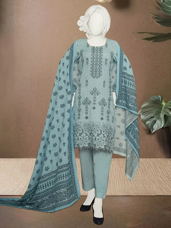Haya Embroidered Printed Karandi Collection 2025 by ABC (D-04)