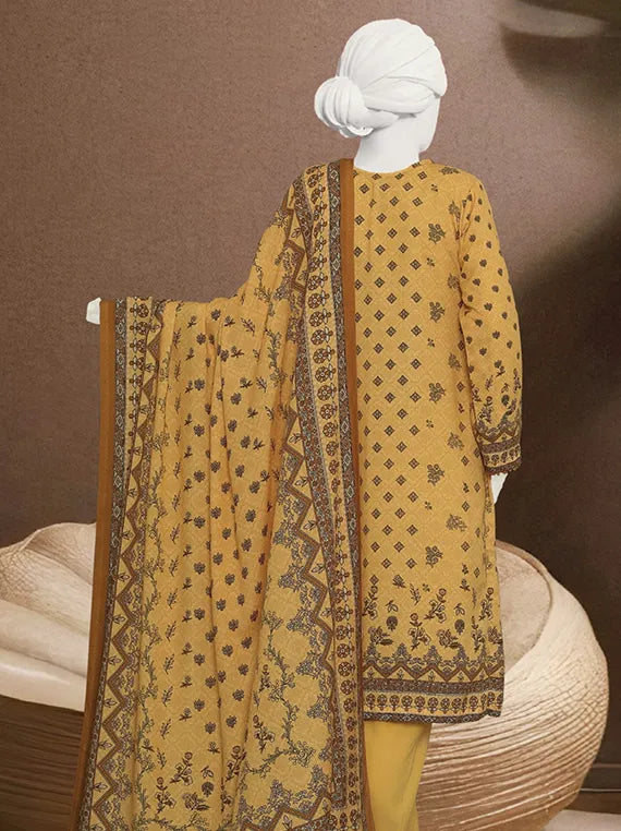 Haya Embroidered Printed Karandi Collection 2025 by ABC (D-06)