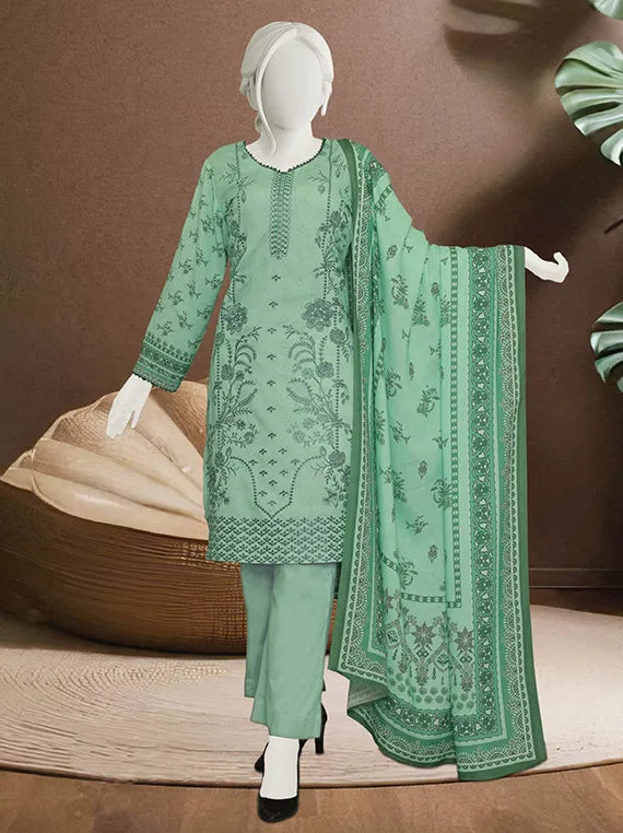 Haya Embroidered Printed Karandi Collection 2025 by ABC (D-07)