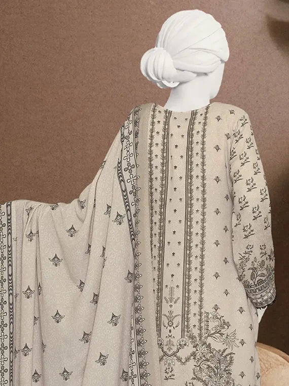 Haya Embroidered Printed Karandi Collection 2025 by ABC (D-08)