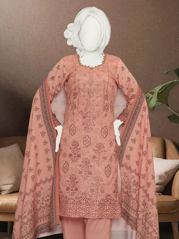Haya Embroidered Printed Karandi Collection 2025 by ABC (D-09)