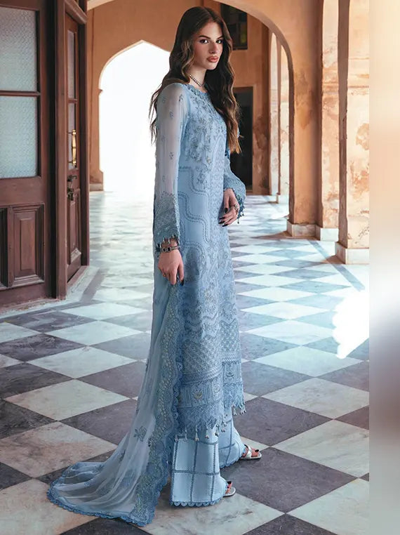 Hayat by Razab Unstitched Bamber Embroidered Chiffon Collection'26 (HYT-4058)