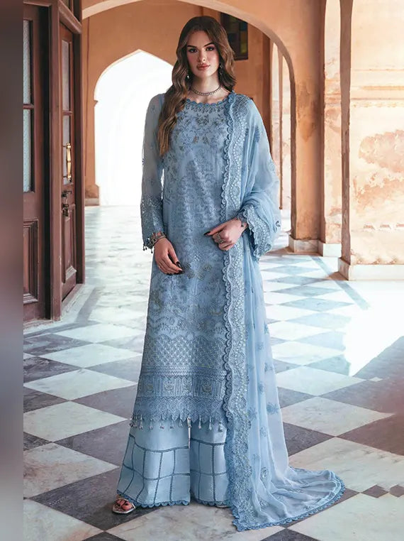 Hayat by Razab Unstitched Bamber Embroidered Chiffon Collection'26 (HYT-4058)