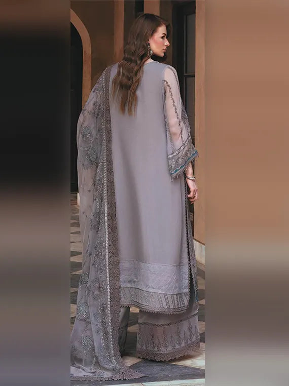 Hayat by Razab Unstitched Bamber Embroidered Chiffon Collection'26 (HYT-4064)