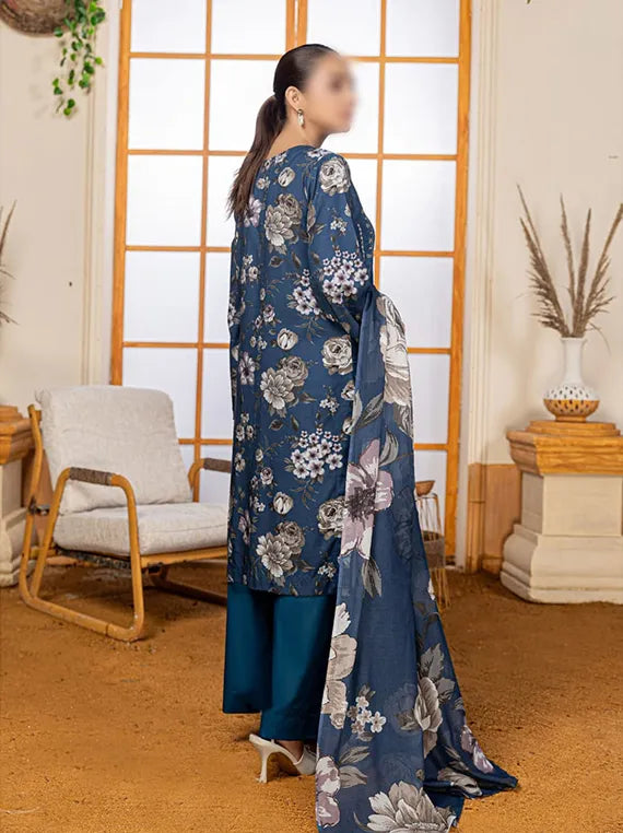 Hazel by Fantak Embroidered Staple Slub Collection 2025 (D-02)